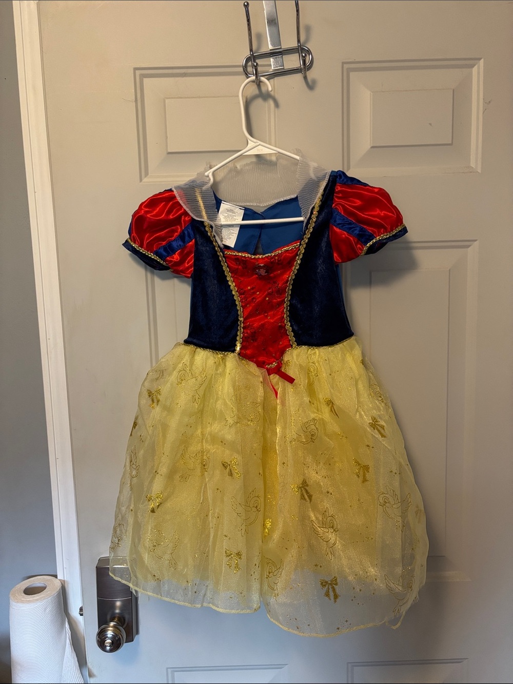 Disney Snow-Inspired Princess Dress in Red, Blue & Yellow